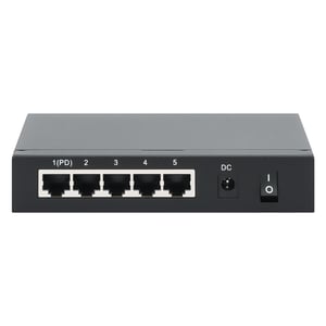 Intellinet PoE-betrieben, 5x Gigabit-Ethernet (10/100/1000), PoE-Unterstützung, schwarz