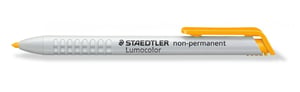 Staedtler Lumocolor 768 marker permanentny Końcówka pociskowa Żółty 1 szt.
