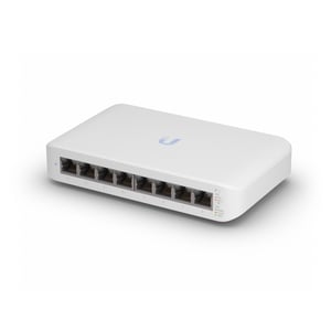 Ubiquiti UniFi Switch Lite 8 PoE, hanterad L2 Gigabit Ethernet (10/100/1000), stöd för PoE, vit