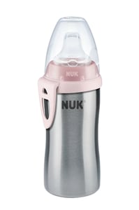 NUK 10255352 215 ml Baby Bottle, Pink, Stainless Steel