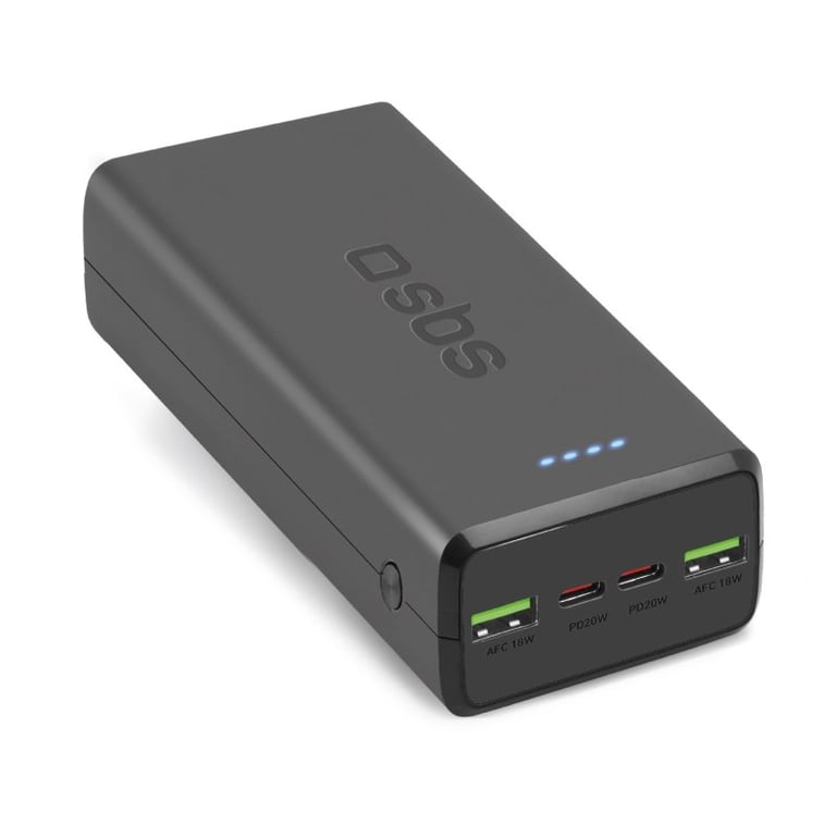 фото Зовнішній акумулятор (павербанк) SBS Portable Power Bank 20W 30000 mAh Black (TTBB30000PD20K)