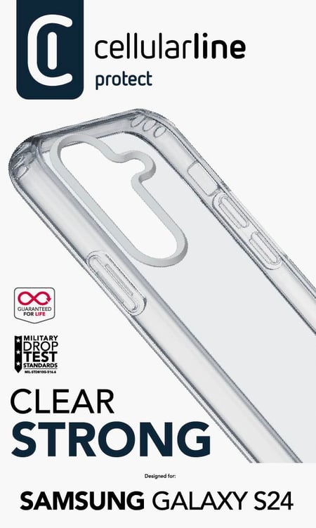 Cellularline 8018080474972 pokrowiec na telefon komórkowy 15,8 cm (6.2") Przezroczysty
