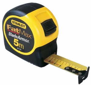 Stanley 0-33-720 5 m Tape Measure, ABS Plastic, Black, Yellow