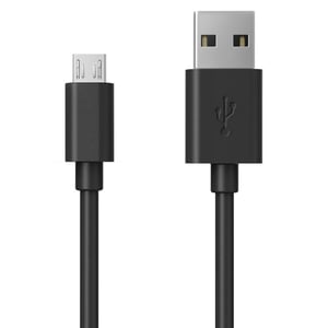 RealPower 255651 USB 3.2 Gen 1 (3.1 Gen 1) Cable, 0.6 m, USB-C to Micro-USB A, Black