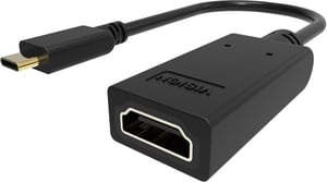 Vision TC-USBCHDMI/BL USB Type-C to HDMI Type A (Standard) Cable Adapter, Black