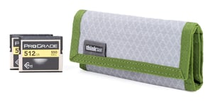 Think Tank 740224 etui na karty pamięci Poliuretan (PU), Nylon Szary, Zielony