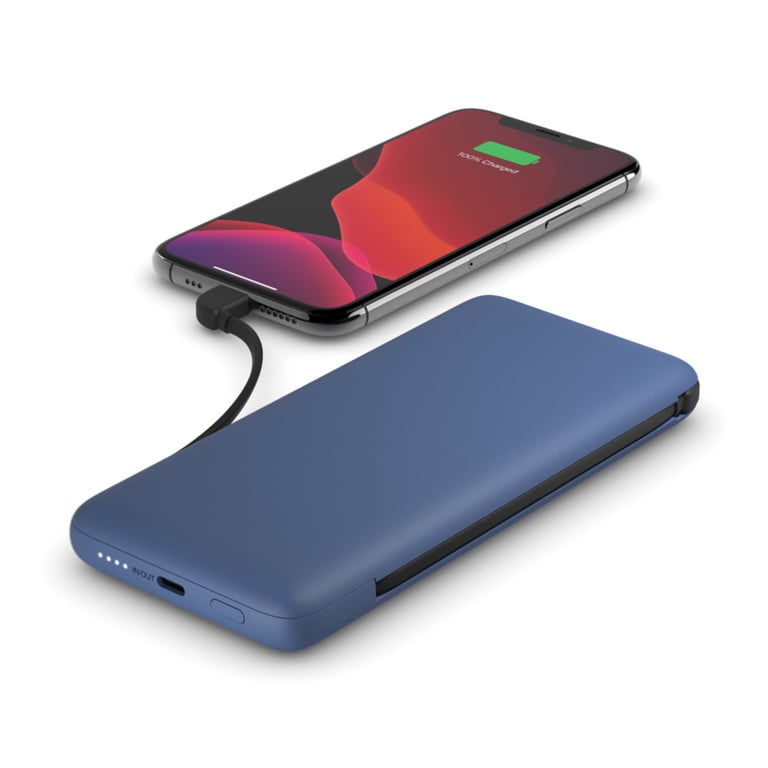 фото Зовнішній акумулятор (павербанк) Belkin 10000 mAh 23W Blue (BPB006BTBLU)