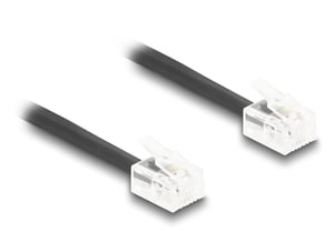 DeLOCK 90226 kabel telefoniczny 5 m Czarny
