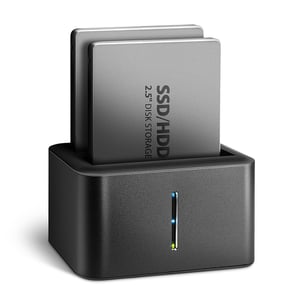 Axagon ADSA-D25 USB 3.2 Gen 1 (3.1 Gen 1) Type-C to Micro-B Hard Drive Docking Station, Black