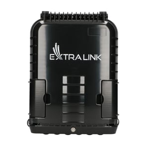 Extralink Glasfaserverteilerbox Jennifer, 16 Schweißstellen, schwarz, mit Anschluss