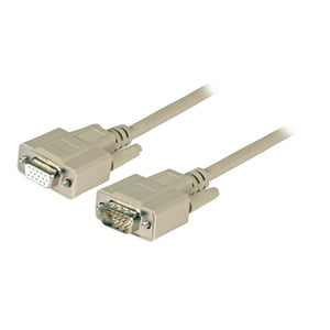 EFB Elektronik HD-DSub 15 2m kabel VGA VGA (D-Sub) Beżowy