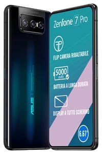 ASUS ZenFone ZS671KS-2A016EU 16,9 cm (6,67") Dual-SIM Android 10 5G USB Typ C 8 GB 256 GB 5000 mAh Schwarz