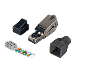 Microconnect KON027 RJ45 Plug, Black