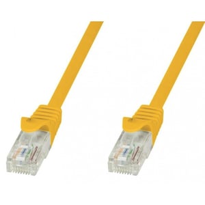 Techly ICOC CCA5U-030-YET Netzwerkkabel Gelb 3 m Cat5e U/UTP (UTP)