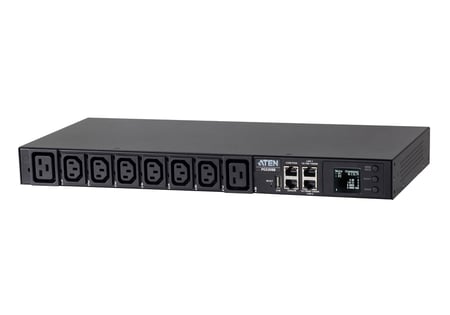 ATEN PG5308G-AT rozdzielacz zasilania PDU 8 x gniazdo sieciowe 1U Czarny
