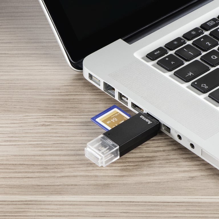 Hama Basic czytnik kart USB 2.0/Micro-USB Czarny