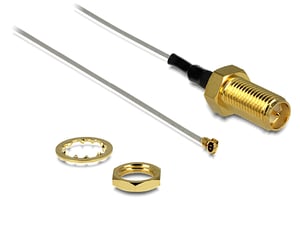 DeLOCK 88815 Koaxialkabel 0,2 m MHF IV (I-PEX) RP-SMA Grau