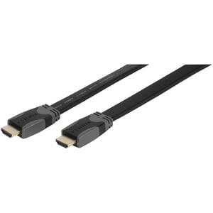 Vivanco 47/10 50FG HDMI Cable, 5 m, HDMI Type A (Standard), Black, Gray