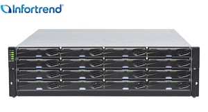 Infortrend DS1016R2C000B-8V32 macierz dyskowa 0 TB Rack (3U)