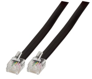 EFB Elektronik K2404SW.1 kabel telefoniczny 1 m Czarny