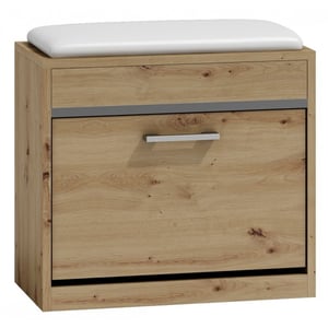 Topeshop MILANO ARTISAN Closed Shoe Organizer, Oak
