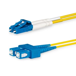 Lanview LVO231493 InfiniBand/Fiber Optic Cable, 3 m, 2x LC, 2x SC, Yellow