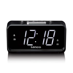 Lenco CR-28BK radio Zegar Cyfrowy Czarny