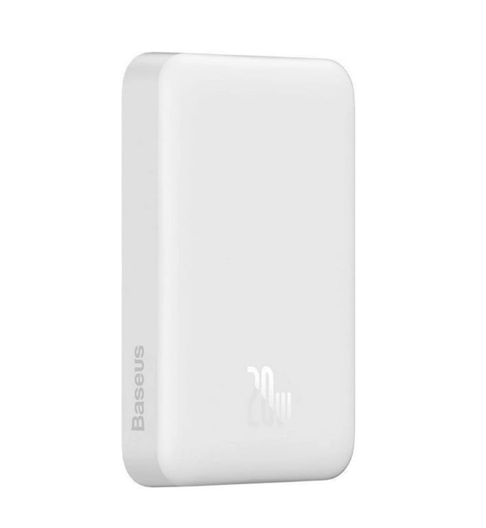 фото Зовнішній акумулятор (павербанк) Baseus Magnetic Mini Wireless Fast Charge Overseas Edition 20W 10000 mAh White (PPCX070002)