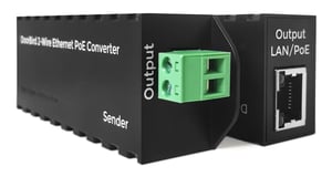 DoorBird A1071 konwerter sieciowy Wewnętrzny 60 Mbit/s Czarny