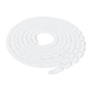 Qoltec 52258 Cable Organizer Cable Sleeve White 1 pc.