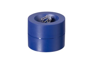 MAUL 3012337 Paper Clip Container, Blue, Plastic