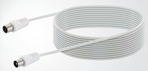 Schwaiger KDSKI100532 kabel koncentryczny 10 m IEC Biały