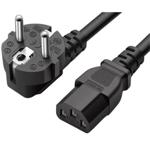 Origin Storage C-E-POWER-EU Power Cable, Black, 1.5 m, Type C Power Plug, C13 Panel