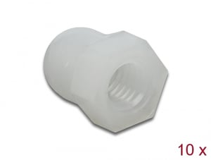 DeLOCK Protective Cap with Internal Thread for M5 Screw, Natural, 10 pcs.