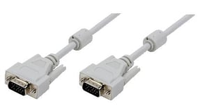 LogiLink 10 m, VGA/VGA, M/M VGA-kabel (D-Sub) Grå