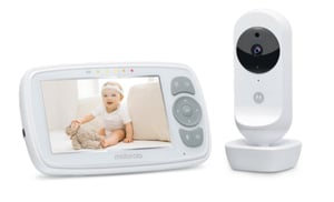 Motorola EASE34 Wi-Fi Baby Monitor, Black, White