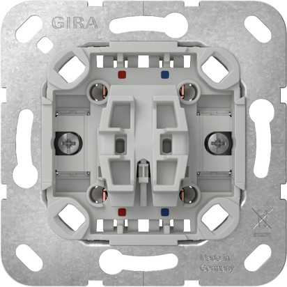 GIRA 310200 przełącznik elektryczny Przełącznik kołyskowy 2P Chrom, Szary