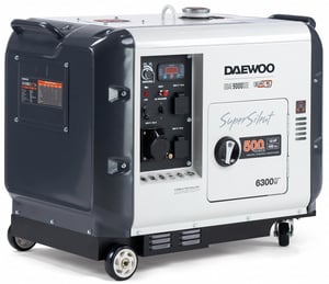 Daewoo DDAE 9000SSE generator 6000 W 15 l diesel svart, vit
