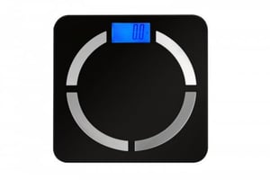 Media-Tech SMARTBMI SCALE BT MT5513 Quadratisch Schwarz, Edelstahl Elektronische Personenwaage