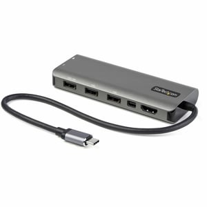 StarTech DKT31CMDPHPD Wired USB 3.2 Gen 1 (3.1 Gen 1) Type-C Docking Station, Black, Silver