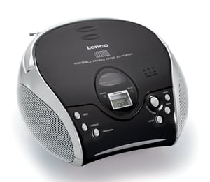 Lenco SCD-24 Digital FM Svart, Silver MP3-spelare