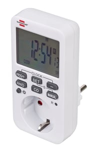 Brennenstuhl 1506320 Elektrischer Timer, weiß, Wochentimer