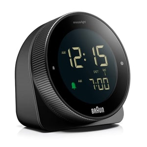 Braun BC24B-DCF Wand-/Tischuhr, funkgesteuerte Uhr, rechteckig, schwarz