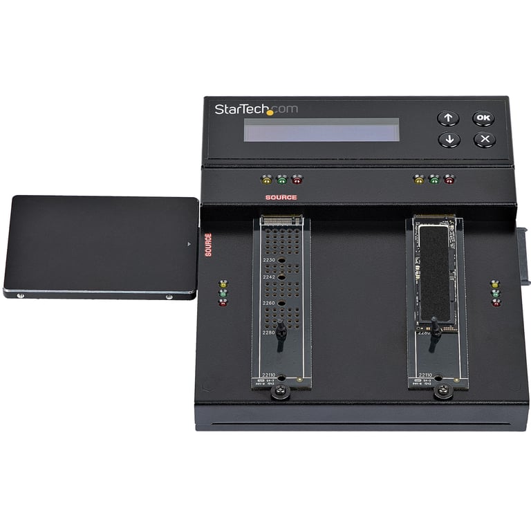 StarTech SM2DUPE11 duplikator Duplikator HDD/SSD Czarny 1 kopii