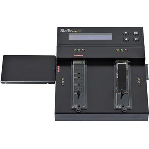 StarTech SM2DUPE11 duplikator Duplikator HDD/SSD Czarny 1 kopii