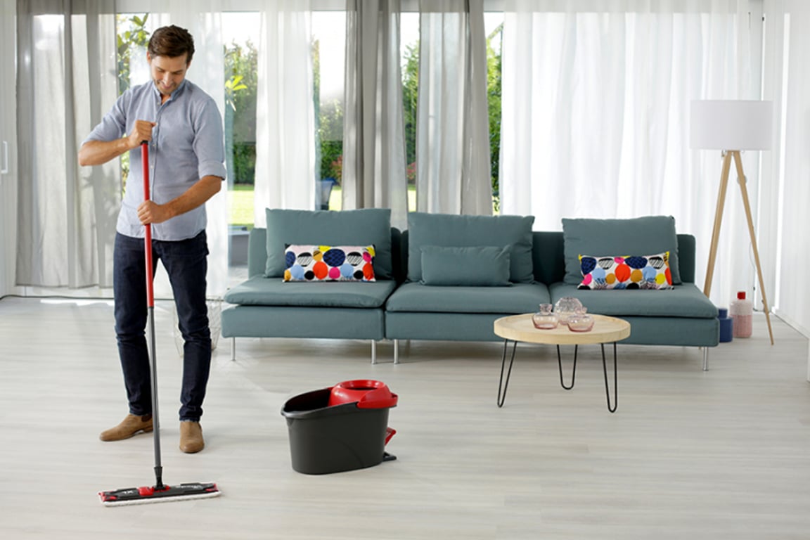 Vileda Ultramat Turbo XL mop Suchy i Mokry Mikrofibra Czarny, Czerwony