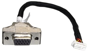 Shuttle PVG01 VGA Port Expansion Kit for Slim PCs: 15-pin Mini D-Sub to 2 x 10-pin; Black, Stainless Steel, White