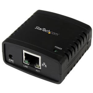 StarTech PM1115U2 Ethernet LAN Print Server, Black