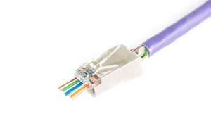 Digitus X-ML-6F-EZ wtyczka RJ45 Szary, Przezroczysty