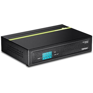 Trendnet TPE-S50 przełącznik sieciowy Nie zarządzany L2 Fast Ethernet (10/100) Obsługa PoE Czarny